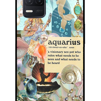Aquarius Zodiac Realme 8 5G/8s 5G Glass Case