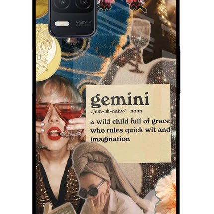 Gemini Zodiac Realme 8 5G/8s 5G Glass Case