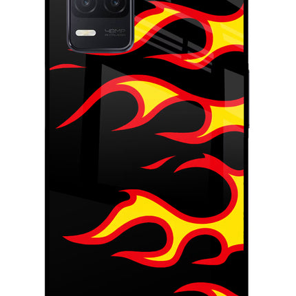 Side Sweep Flames Realme 8 5G/8s 5G Glass Case