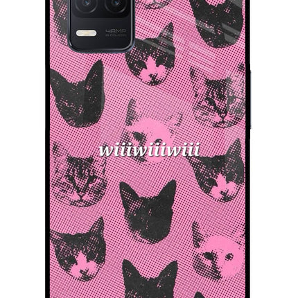 Pink Cats Realme 8 5G/8s 5G Glass Case