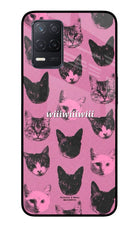 Pink Cats Realme 8 5G/8s 5G Glass Case