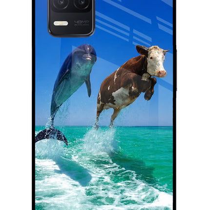 Dolphin vs Cow Realme 8 5G/8s 5G Glass Case