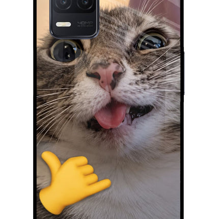 Silly Cat Call Realme 8 5G/8s 5G Glass Case
