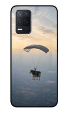 Skydiving Cow Realme 8 5G/8s 5G Glass Case