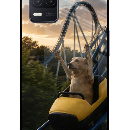 Rollercoaster Dog Realme 8 5G/8s 5G Glass Case