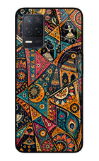 Folk Print Realme 8 5G/8s 5G Glass Case
