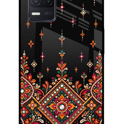 Noir Mehfil Realme 8 5G/8s 5G Glass Case