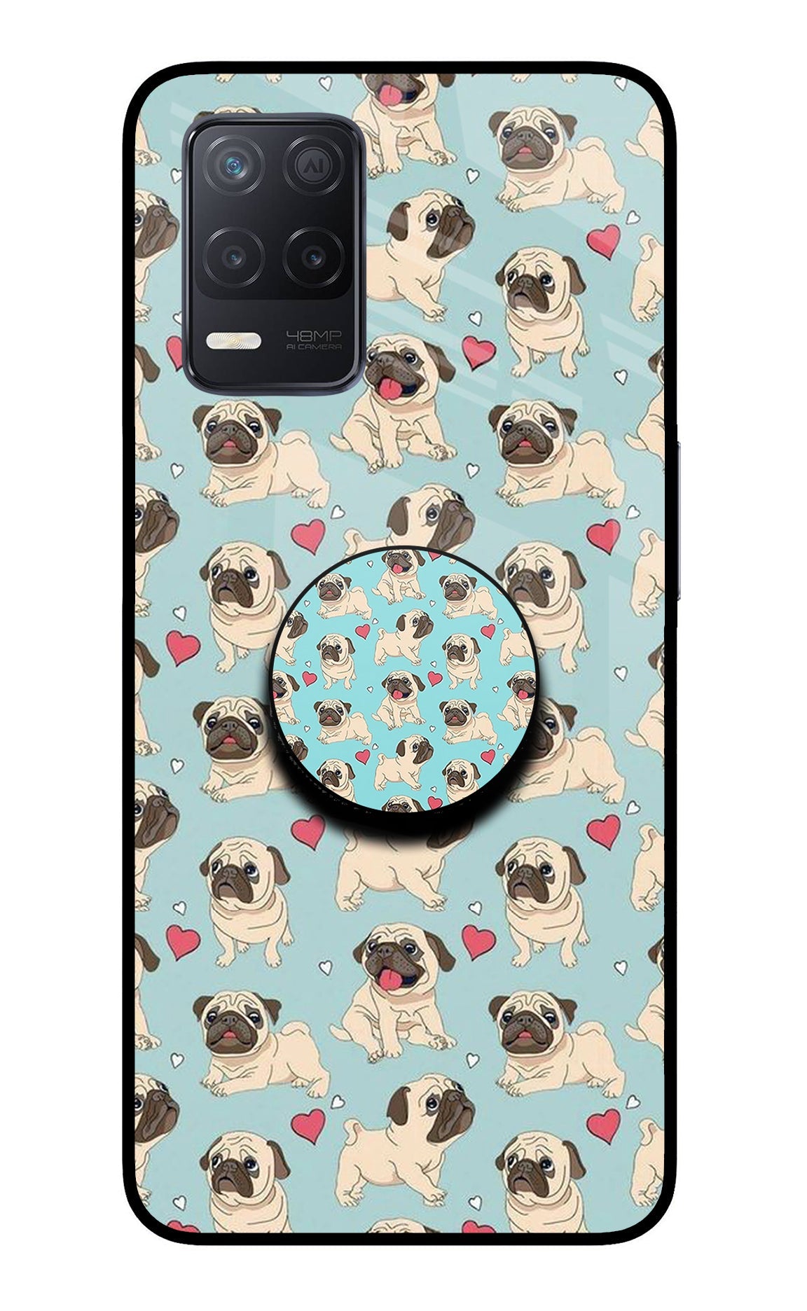 Pug Dog Realme 8 5G/8s 5G Glass Case