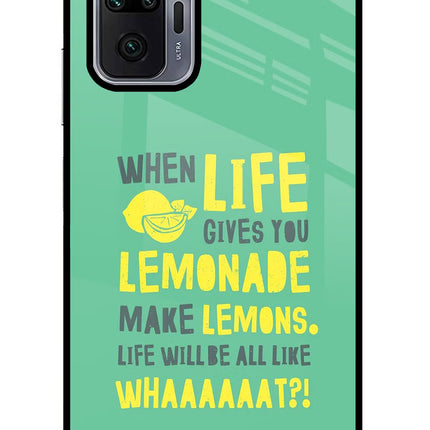 Quote Redmi Note 10 Pro Max Glass Case Back Cover by Casekaro