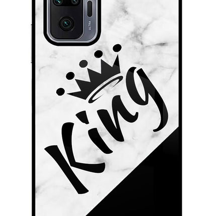 King Redmi Note 10 Pro Max Glass Case Back Cover by Casekaro