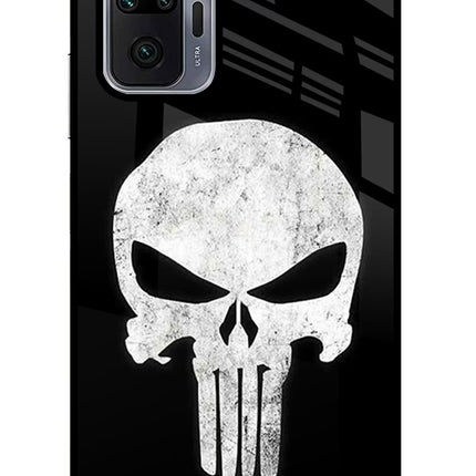 Punisher Skull Redmi Note 10 Pro Max Glass Case Back Cover by Casekaro