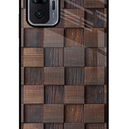 Wooden Cube Design Redmi Note 10 Pro Max Glass Case Back Cover by Casekaro