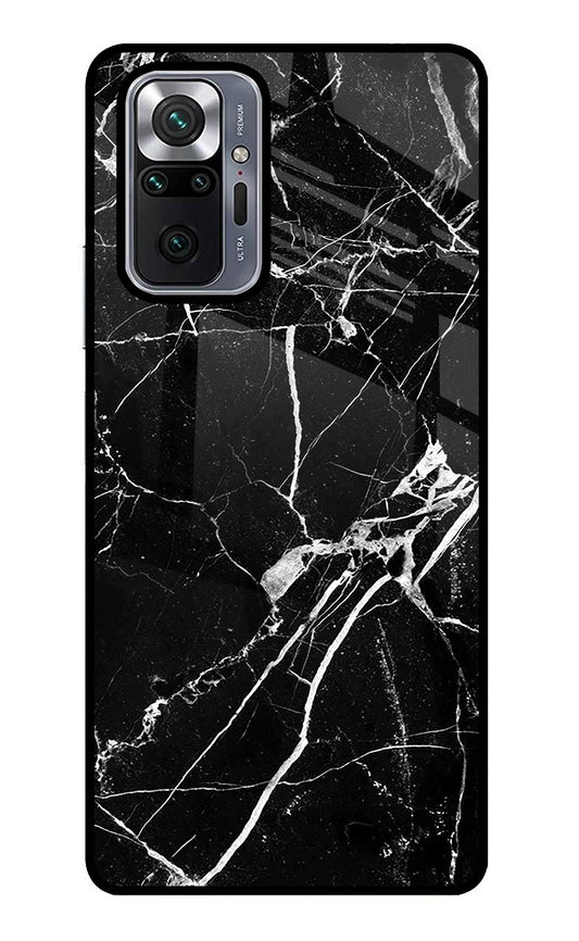 Black Marble Pattern Redmi Note 10 Pro Max Glass Case