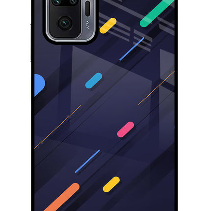 Abstract Design Redmi Note 10 Pro Max Glass Case Back Cover by Casekaro
