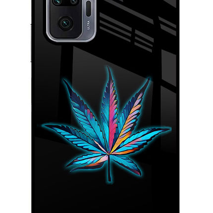 Weed Redmi Note 10 Pro Max Glass Case Back Cover by Casekaro