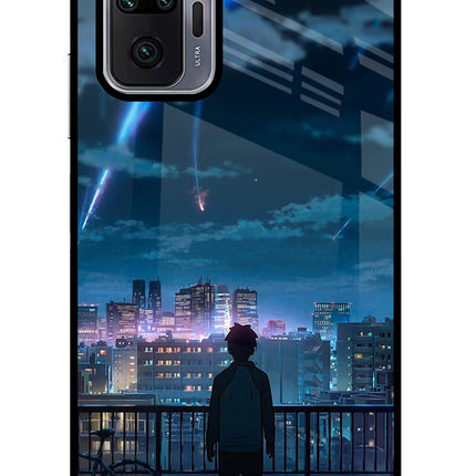 Anime Redmi Note 10 Pro Max Glass Case Back Cover by Casekaro