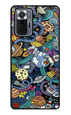 Space Abstract Redmi Note 10 Pro Max Glass Case Back Cover by Casekaro