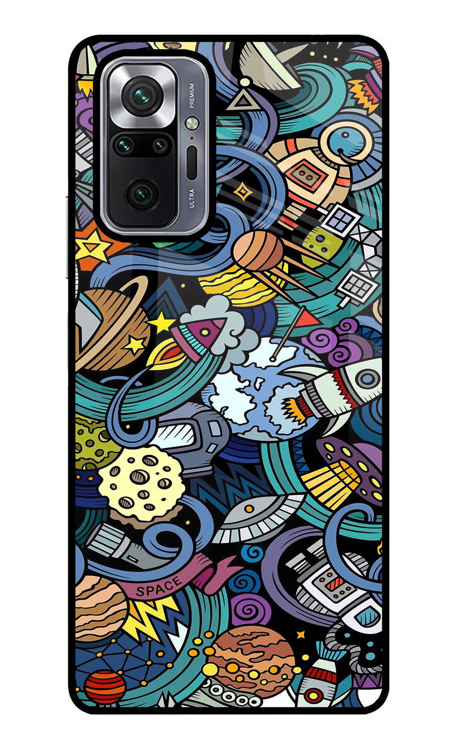 Space Abstract Redmi Note 10 Pro Max Back Cover, Metal case
