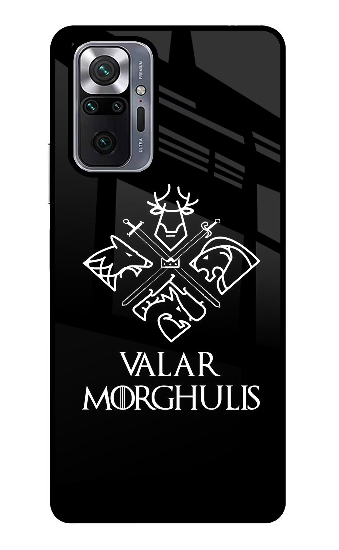 Valar Morghulis | Game Of Thrones Redmi Note 10 Pro Max Glass Case Back Cover by Casekaro
