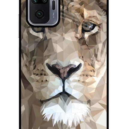 Lion Art Redmi Note 10 Pro Max Glass Case Back Cover by Casekaro