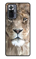 Lion Art Redmi Note 10 Pro Max Glass Case Back Cover by Casekaro