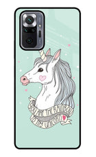 Unicorn Wallpaper Redmi Note 10 Pro Max Glass Case Back Cover by Casekaro