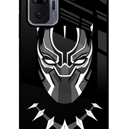 Black Panther Redmi Note 10 Pro Max Glass Case Back Cover by Casekaro