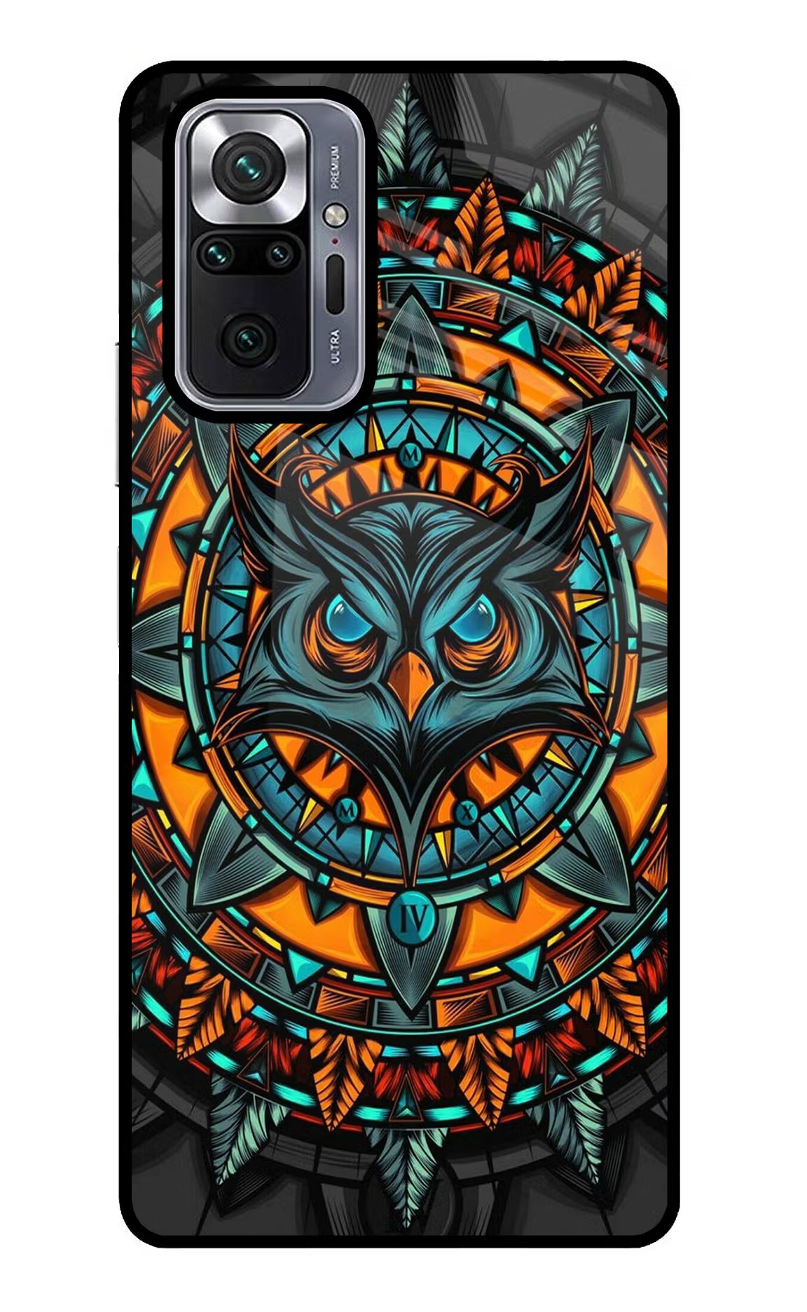 Angry Owl Art Redmi Note 10 Pro Max Glass Case Back Cover by Casekaro