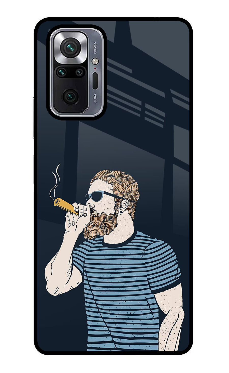 Smoking Redmi Note 10 Pro Max Back Cover, Metal case