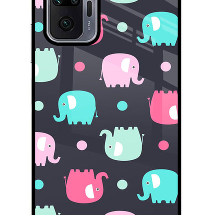 Elephants Redmi Note 10 Pro Max Glass Case Back Cover by Casekaro