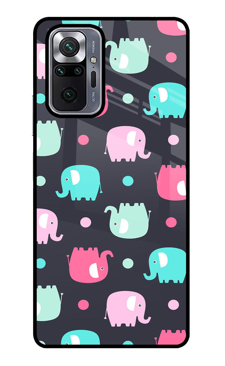 Elephants Redmi Note 10 Pro Max Back Cover, Metal case
