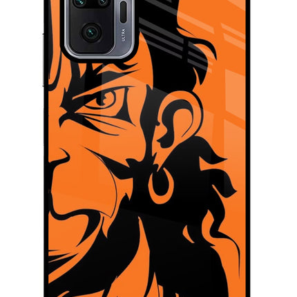 Hanuman Redmi Note 10 Pro Max Glass Case Back Cover by Casekaro