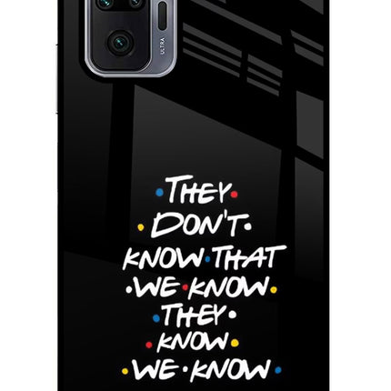 FRIENDS Dialogue Redmi Note 10 Pro Max Glass Case Back Cover by Casekaro