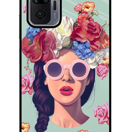 Pretty Girl Redmi Note 10 Pro Max Glass Case Back Cover by Casekaro