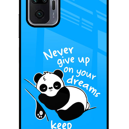 Keep Sleeping Redmi Note 10 Pro Max Glass Case Back Cover by Casekaro