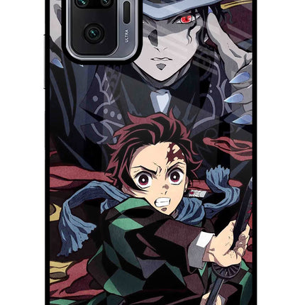 Demon Slayer Redmi Note 10 Pro Max Glass Case Back Cover by Casekaro