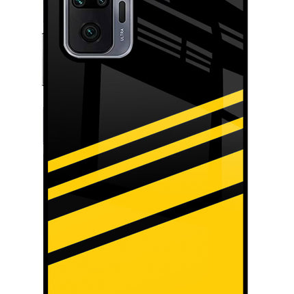 Yellow Shades Redmi Note 10 Pro Max Glass Case Back Cover by Casekaro