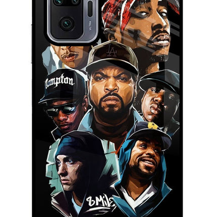 Rappers Redmi Note 10 Pro Max Glass Case Back Cover by Casekaro