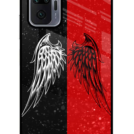 Wings Redmi Note 10 Pro Max Glass Case Back Cover by Casekaro
