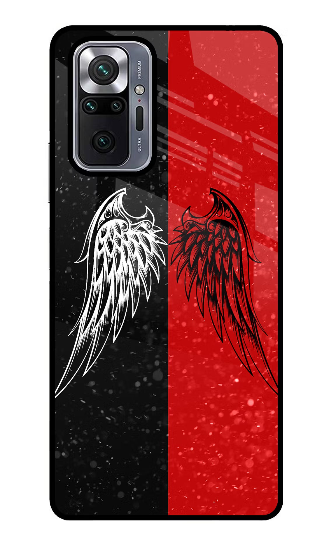 Wings Redmi Note 10 Pro Max Glass Case Back Cover by Casekaro