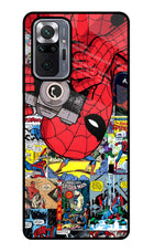 Spider Man Redmi Note 10 Pro Max Glass Case Back Cover by Casekaro