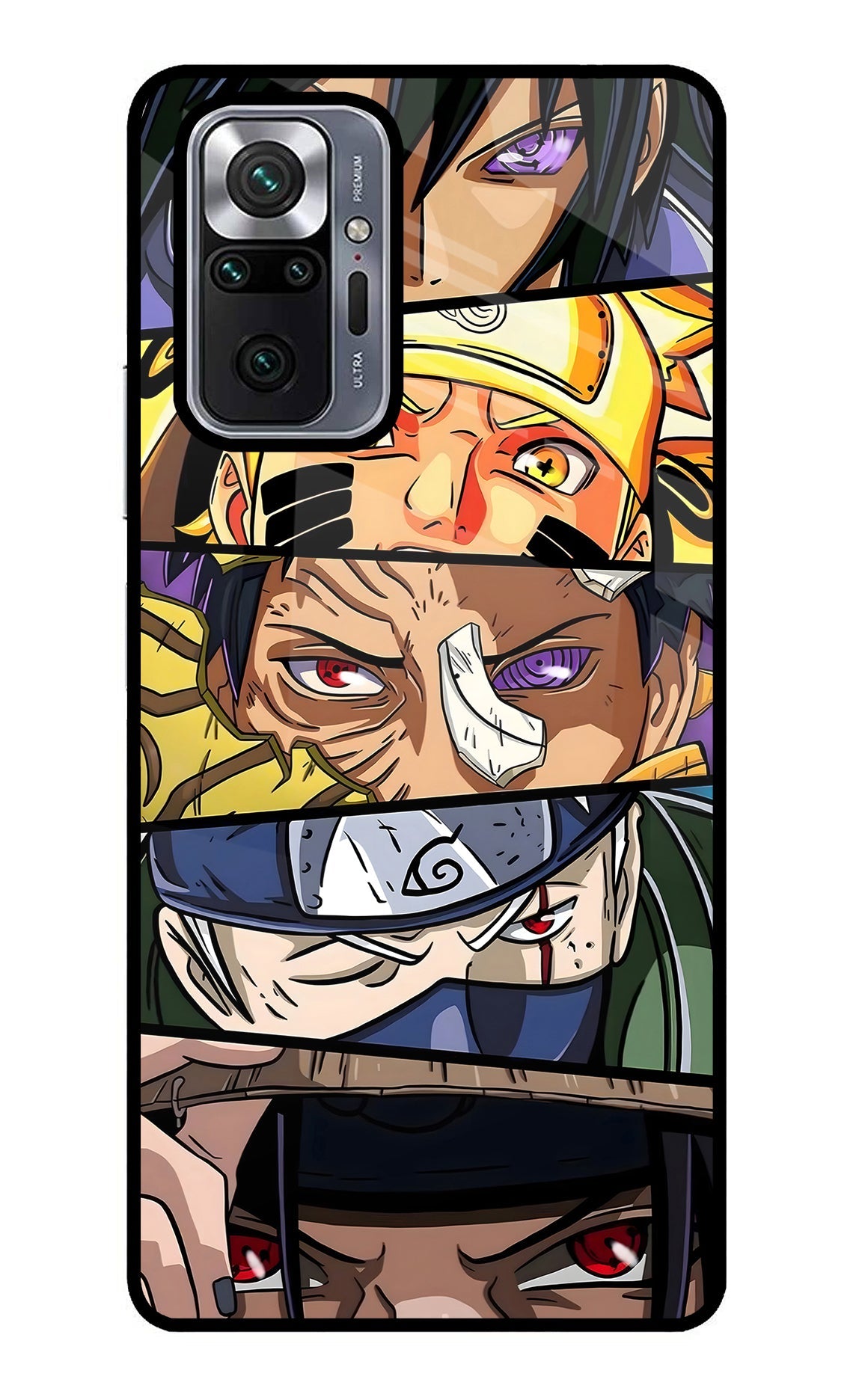 Naruto Character Redmi Note 10 Pro Max Glass Case