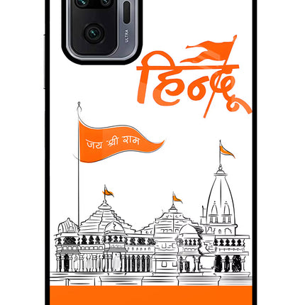 Jai Shree Ram Hindu Redmi Note 10 Pro Max Glass Case Back Cover by Casekaro