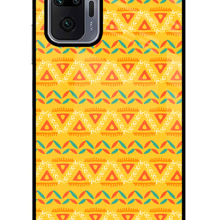 Tribal Pattern Redmi Note 10 Pro Max Glass Case Back Cover by Casekaro