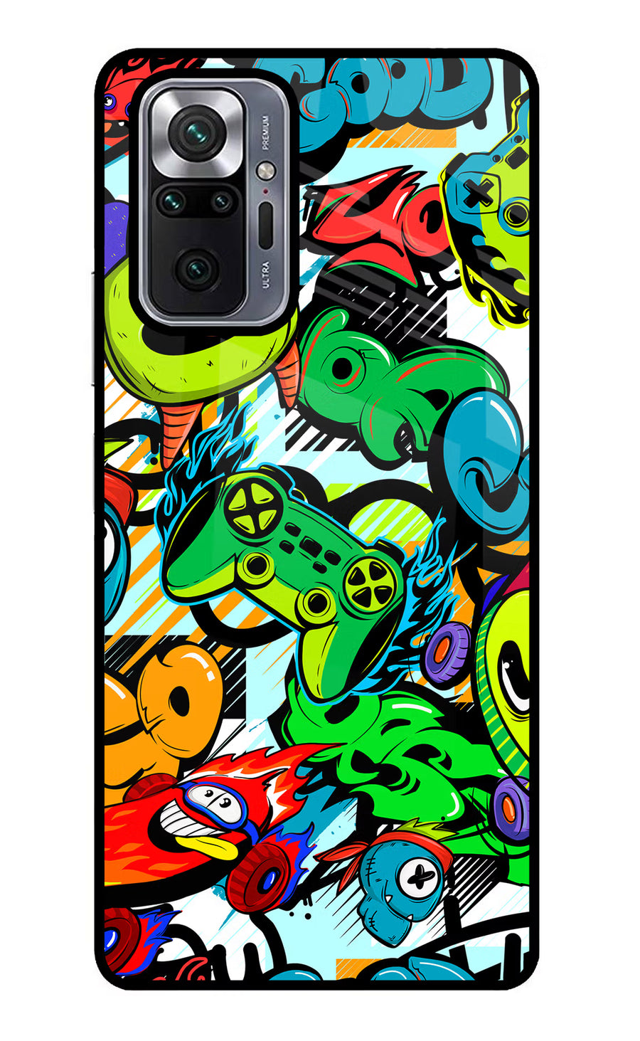 Game Doodle Redmi Note 10 Pro Max Back Cover, Metal case