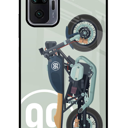 Classic Cafe Racer 99 Redmi Note 10 Pro Max Glass Case Back Cover by Casekaro