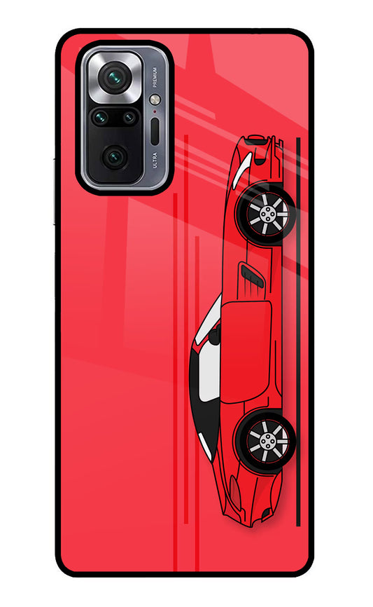 Red Velocity Redmi Note 10 Pro Max Glass Case