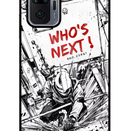 Who's Next Redmi Note 10 Pro Max Glass Case Back Cover by Casekaro