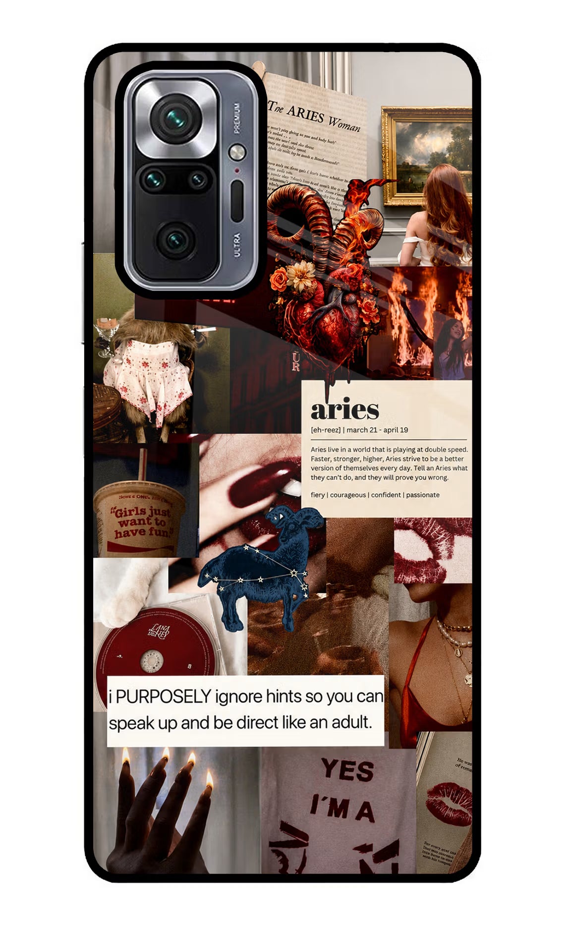 Zodiac Aries Redmi Note 10 Pro Max Glass Case