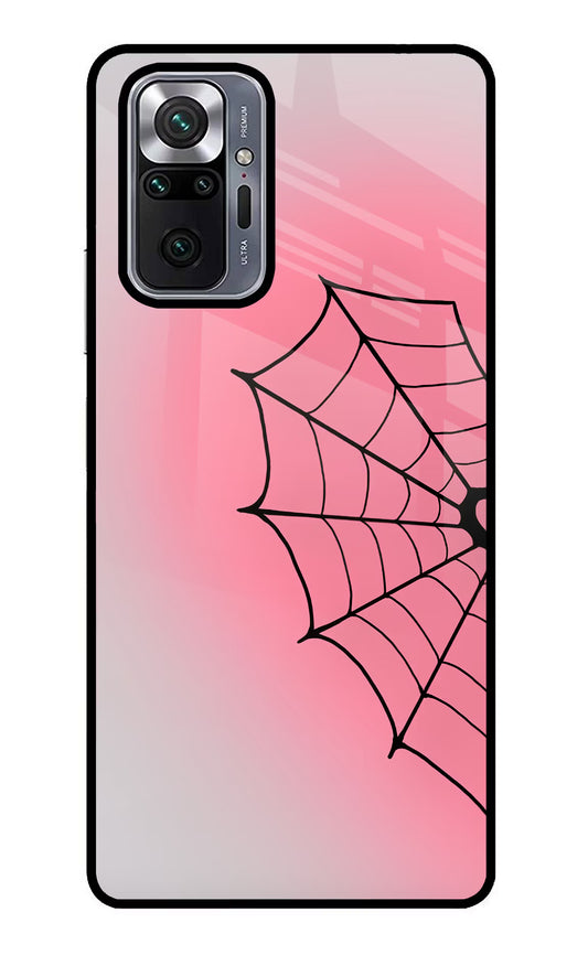 Pink Web Redmi Note 10 Pro Max Glass Case